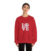 Love Paw Print Sweatshirt Sizes Small - 4XL (8 colors)