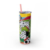 Skinny Tumbler with Straw – 20 oz Stainless Steel Cup