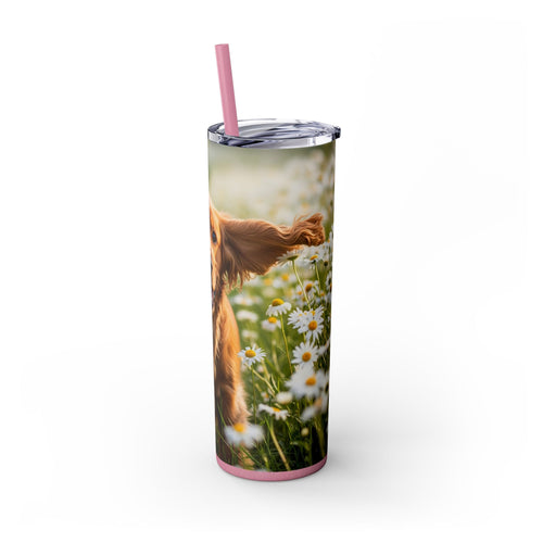 Skinny Tumbler with Straw – 20 oz Stainless Steel Cup