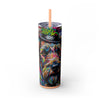 Skinny Tumbler with Straw – 20 oz Stainless Steel Cup