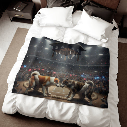 Akita Sweatshirt Blanket