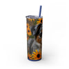 Skinny Tumbler with Straw – 20 oz Stainless Steel Cup