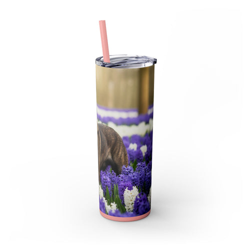 Skinny Tumbler with Straw – 20 oz Stainless Steel Cup