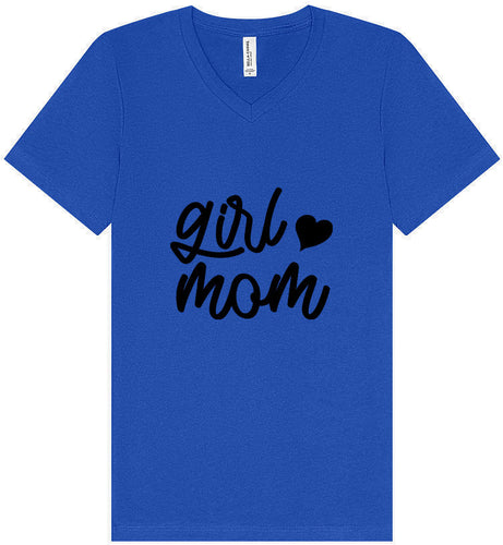 Girl Mom Unisex V-Neck Shirt