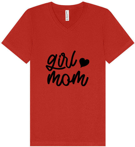 Girl Mom Unisex V-Neck Shirt