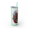 Skinny Tumbler with Straw – 20 oz Stainless Steel Cup