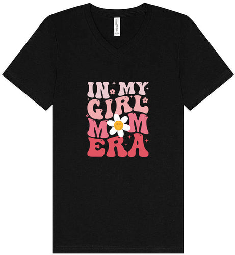 Girl Mom Era Unisex V-Neck Shirt