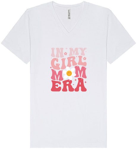 Girl Mom Era Unisex V-Neck Shirt