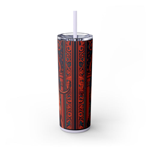 Skinny Tumbler with Straw – 20 oz Stainless Steel Cup