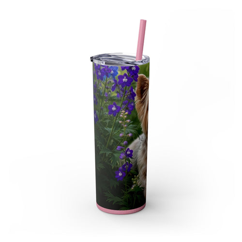Skinny Tumbler with Straw – 20 oz Stainless Steel Cup