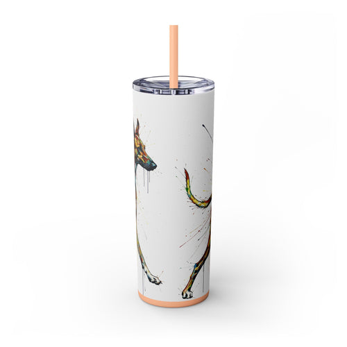 Skinny Tumbler with Straw – 20 oz Stainless Steel Cup
