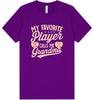 My Favorite Baseball Player Calls Me Grandma Adult Bella Canvas Shirt