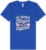 My Favorite Baseball Player Calls Me Grandma Unisex V-Neck Shirt
