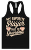 My Favorite Baseball Player Calls Me Grandma Women's Racerback Tank