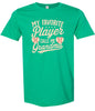 My Favorite Baseball Player Calls Me Grandma Adult Gildan Soft Shirt