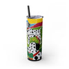 Skinny Tumbler with Straw – 20 oz Stainless Steel Cup