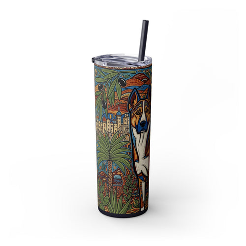 Skinny Tumbler with Straw – 20 oz Stainless Steel Cup