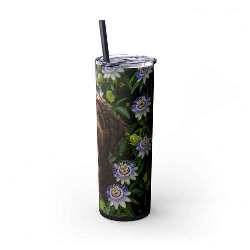 Skinny Tumbler with Straw – 20 oz Stainless Steel Cup