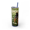 Skinny Tumbler with Straw – 20 oz Stainless Steel Cup