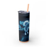 Skinny Tumbler with Straw – 20 oz Stainless Steel Cup