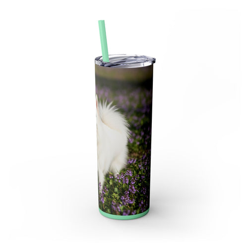 Skinny Tumbler with Straw – 20 oz Stainless Steel Cup