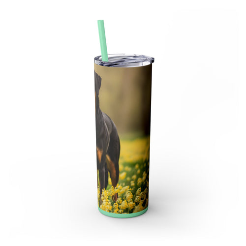 Skinny Tumbler with Straw – 20 oz Stainless Steel Cup