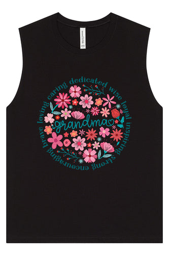 Flowers for Grandma Muscle Tank