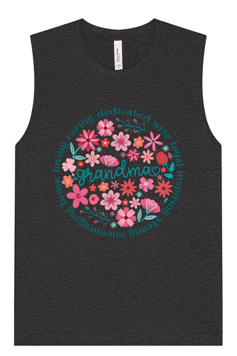 Flowers for Grandma Muscle Tank