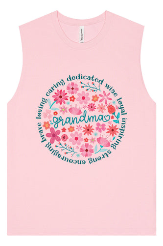 Flowers for Grandma Muscle Tank