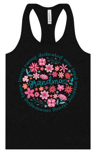 Flowers for Grandma Women's Racerback Tank