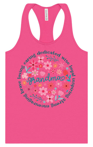 Flowers for Grandma Women's Racerback Tank