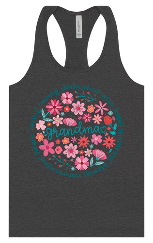 Flowers for Grandma Women's Racerback Tank