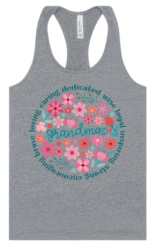 Flowers for Grandma Women's Racerback Tank