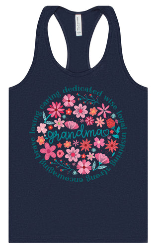 Flowers for Grandma Women's Racerback Tank