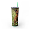 Skinny Tumbler with Straw – 20 oz Stainless Steel Cup