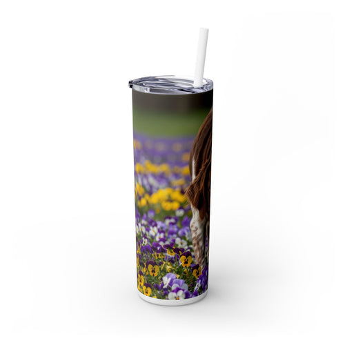 Skinny Tumbler with Straw – 20 oz Stainless Steel Cup