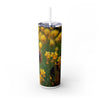Skinny Tumbler with Straw – 20 oz Stainless Steel Cup