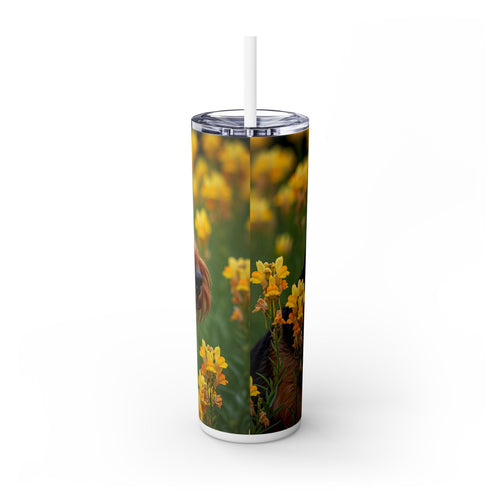 Skinny Tumbler with Straw – 20 oz Stainless Steel Cup