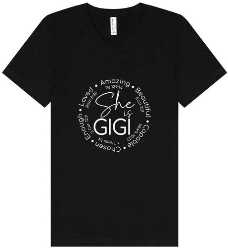 Biblical Gigi Unisex V-Neck Shirt