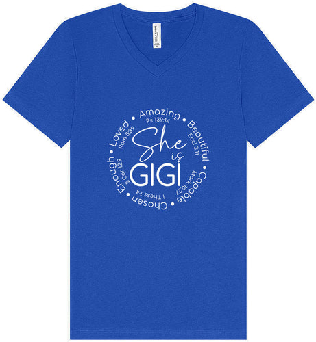 Biblical Gigi Unisex V-Neck Shirt