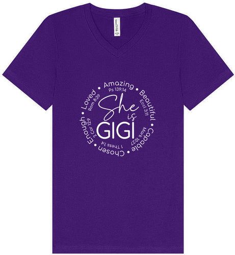 Biblical Gigi Unisex V-Neck Shirt