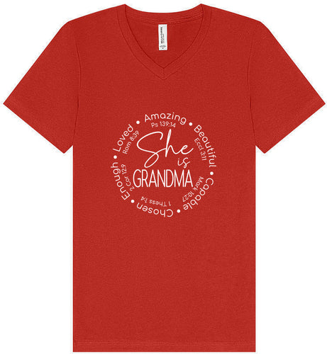 Biblical Grandma Unisex V-Neck Shirt