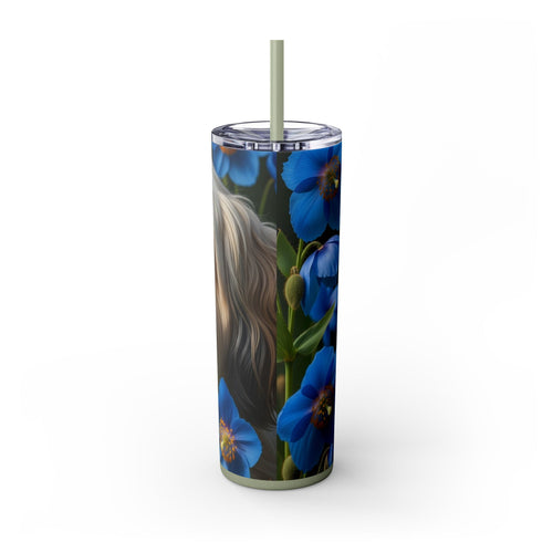 Skinny Tumbler with Straw – 20 oz Stainless Steel Cup