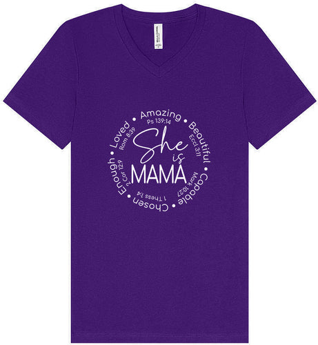 Biblical Mama Unisex V-Neck Shirt