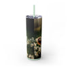 Skinny Tumbler with Straw – 20 oz Stainless Steel Cup