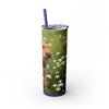 Skinny Tumbler with Straw – 20 oz Stainless Steel Cup