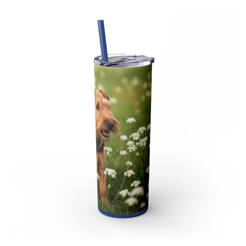 Skinny Tumbler with Straw – 20 oz Stainless Steel Cup
