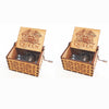 Antique Carved Wooden Hand Crank Spirited Away Music Box Christmas Gift Birthday Gift Party Decoration