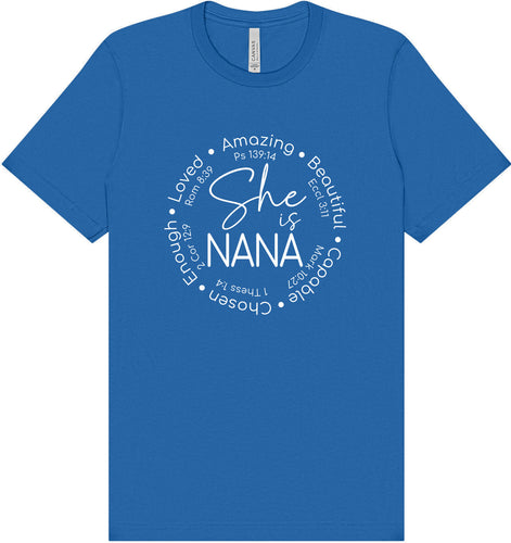 Biblical Nana Adult Bella Canvas Shirt