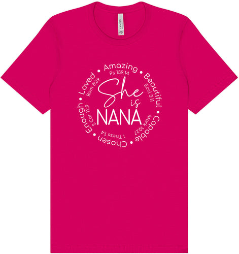 Biblical Nana Adult Bella Canvas Shirt